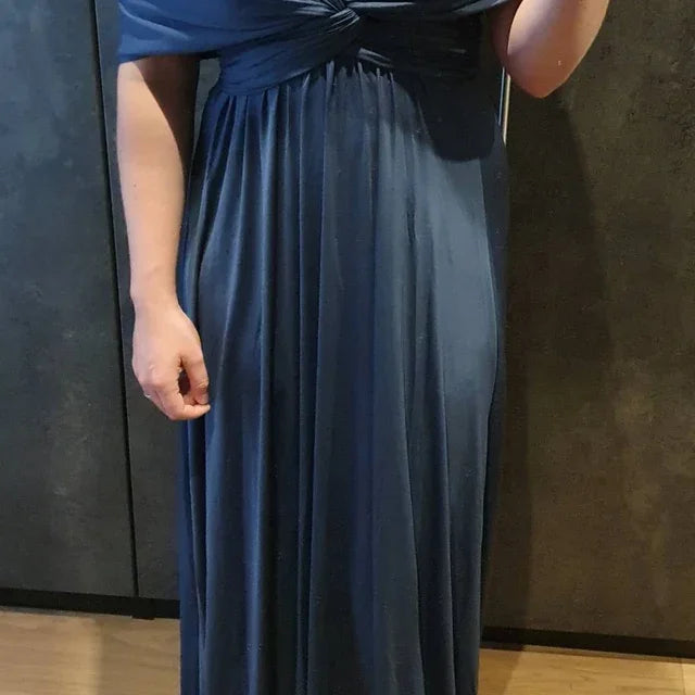 Multiway Bridesmaid Dress Infinity Outfit Floor Length Maxi Wrap Convertible Dresses Wedding Dress Multi-way Rust Dress