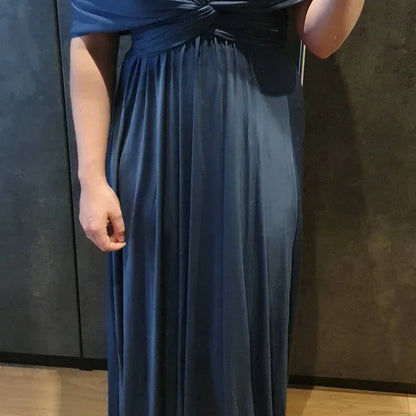 Multiway Bridesmaid Dress Infinity Outfit Floor Length Maxi Wrap Convertible Dresses Wedding Dress Multi-way Rust Dress
