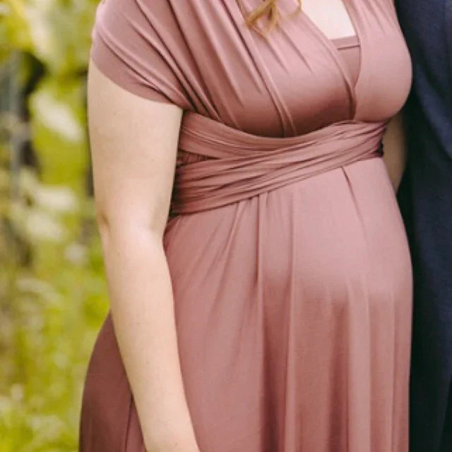 Multiway Bridesmaid Dress Infinity Outfit Floor Length Maxi Wrap Convertible Dresses Wedding Dress Multi-way Rust Dress