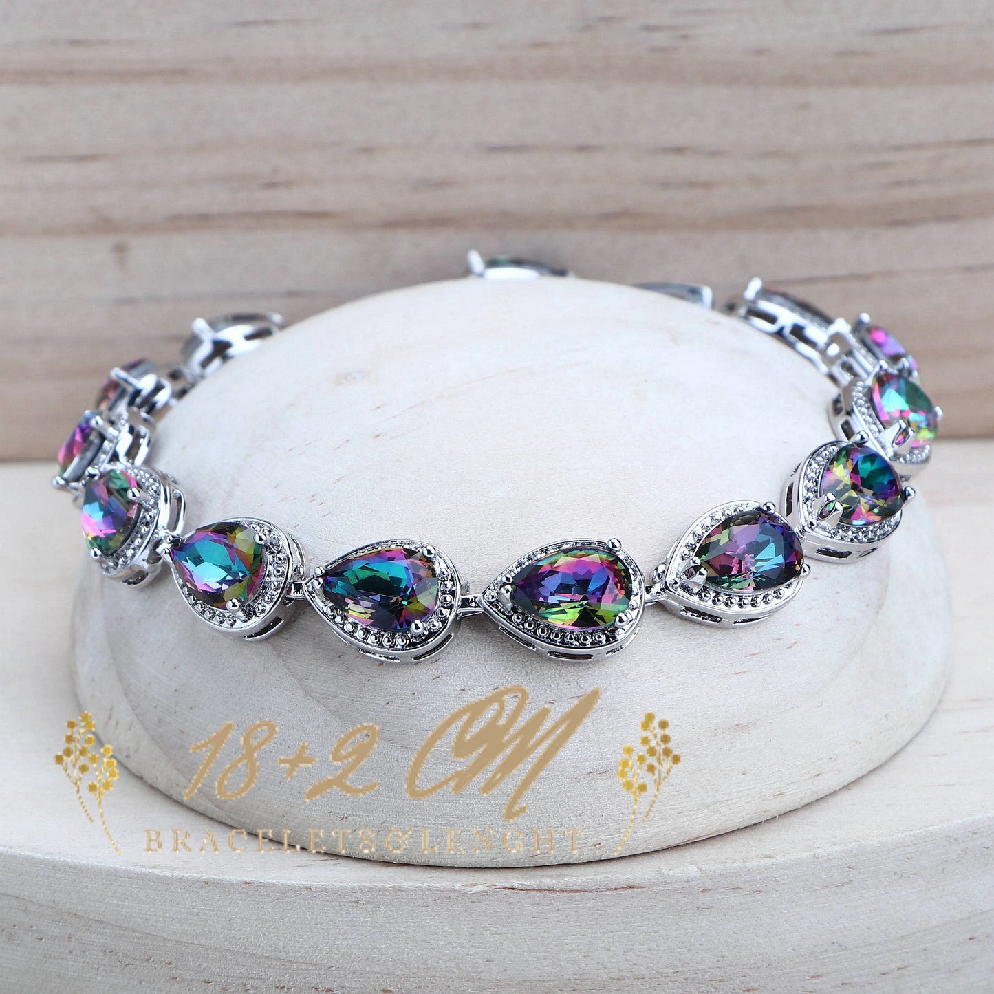 Silver 925 Women Bridal Jewelry Sets Wedding Costume Jewellery Rainbow Cubic Zirconia Earrings Rings Bracelets Pendant Necklace