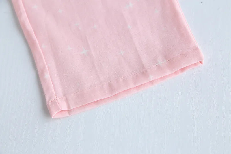 Spring Couples Cotton Gauze Sleep Pants Ladies Home Tie Pajama Pant Men's Bottom Pants Sleeping Pants Woman Pajama Bottoms