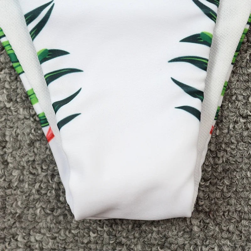 2025 Surfing Women's Swimsuit RashGuard Bikinis Long Sleeve Swimwear Female Print Summer Bathing Suit 2-piece Sports Biquini