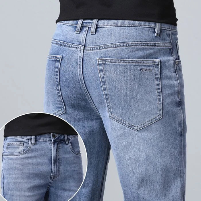2024 New in Tall Men Jeans Strtch Denim Pants Trouser Male Extra Long Length Slim Thin Y2k Young People 110 115cm 190cm 195cm