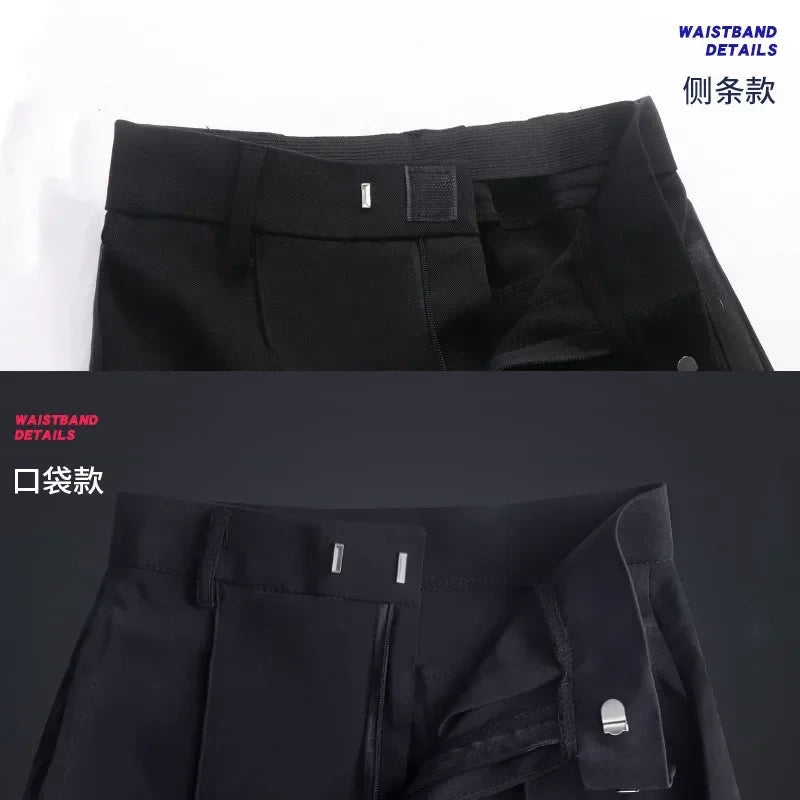 N72 Black Latin Modern Ballroom Tango Salsa Samba Trousers Practice Competition Latin Dance Pants For Men Kids Boys EJ