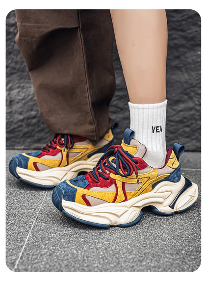 Male Sneakers Casual Sneaker Soft and Comfortable Sports and Leisure Shoes for Men Platform Sports Shoes Wear-resistant Fashion