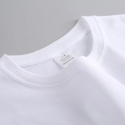 Heavy Cotton Men's Long Sleeve T Shirt Solid Color Cotton Bottom Shirt Half Sleeve 100% Cotton T Shirt Korean Tee