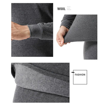 Cold Weather Warm Ultra Soft Thermal Underwear for Men Men's Thermal Underwear Set Top & Bottom Set Men's Long Johns Set