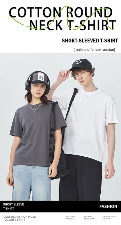 It Is What It Is Art Letter Prints Cotton T-Shirts Mens Summer Soft Oversize T Shirt O-Neck Short Sleeve Tops Basic Male Clothes