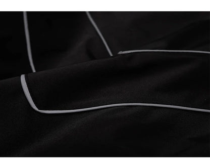 Reflective Striped Jacket Windbreaker Coat 2024 Men Hip Hop Streetwear Zipper Up Jacket Harajuku Thin Coats Sports Black Blue