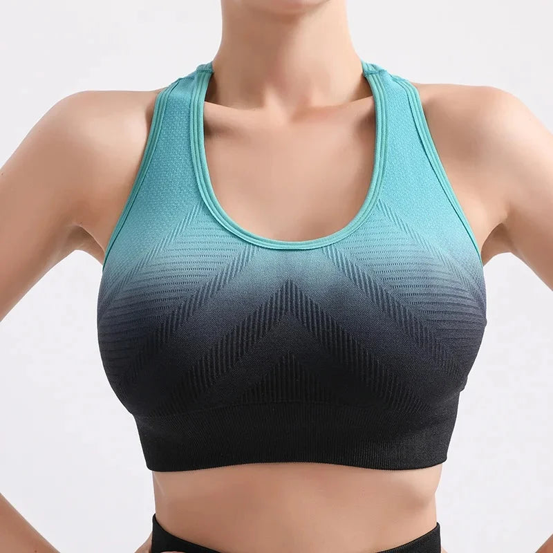 Summer Thin Yoga Trousers High-Waisted Push-Up Peach Hip Pants Gradient Tight Running Training Fitness Sport Suit