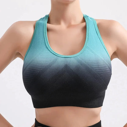 Summer Thin Yoga Trousers High-Waisted Push-Up Peach Hip Pants Gradient Tight Running Training Fitness Sport Suit