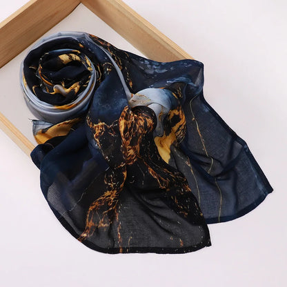 Premium Printed Hijab Headscarf Soft Breathable Hijab Muslim Women Islam Cotton Shawls and Wraps Viscose Modal Hijab