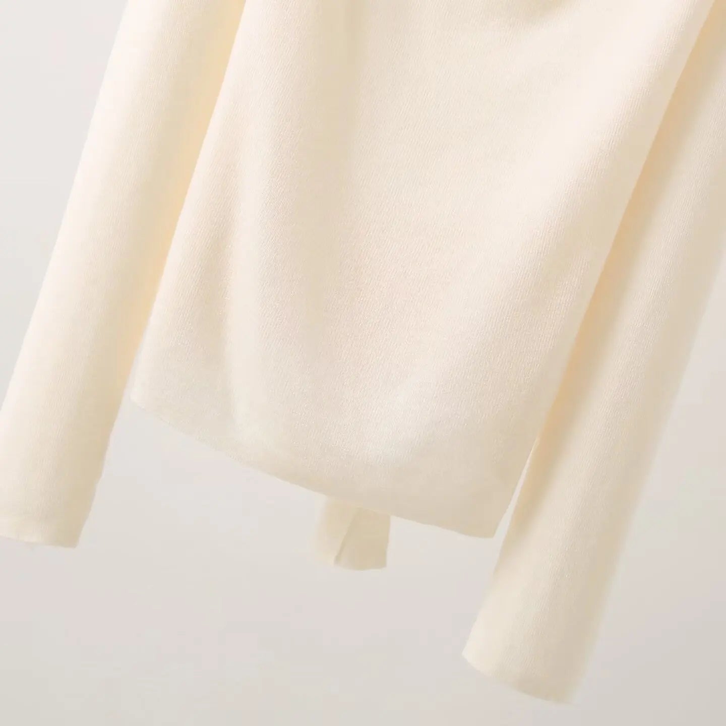 Casual Knitted Sweater Women's Slim Fit Fashionable Early Autumn Wind Neckline Y733203 Street Style Thin Long Sleeve Pure Color