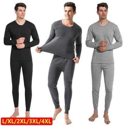 Cold Weather Warm Ultra Soft Thermal Underwear for Men Men's Thermal Underwear Set Top & Bottom Set Men's Long Johns Set