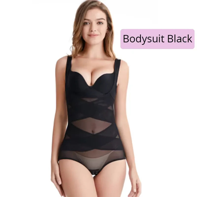 Breathable Shaping One-Piece Tummy Control Body Shaper Hip Lifter Corset Belly Trimmer Shapewear Waist Trainer Slimming Bodysuit