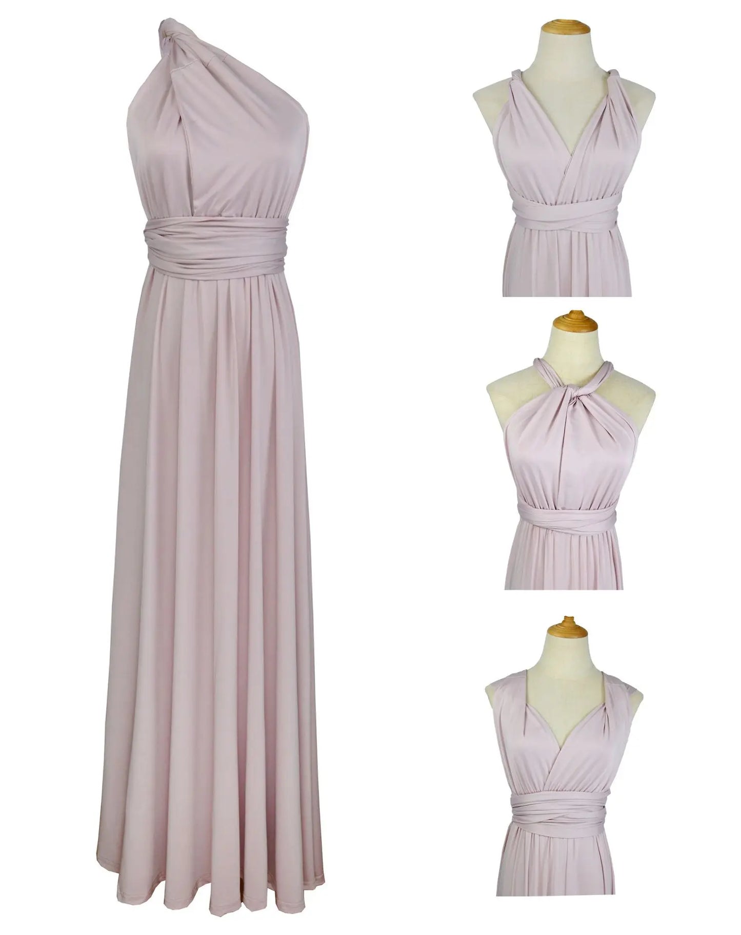 Multiway Bridesmaid Dress Infinity Outfit Floor Length Maxi Wrap Convertible Dresses Wedding Dress Multi-way Rust Dress