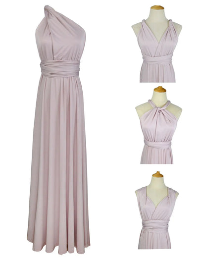Multiway Bridesmaid Dress Infinity Outfit Floor Length Maxi Wrap Convertible Dresses Wedding Dress Multi-way Rust Dress