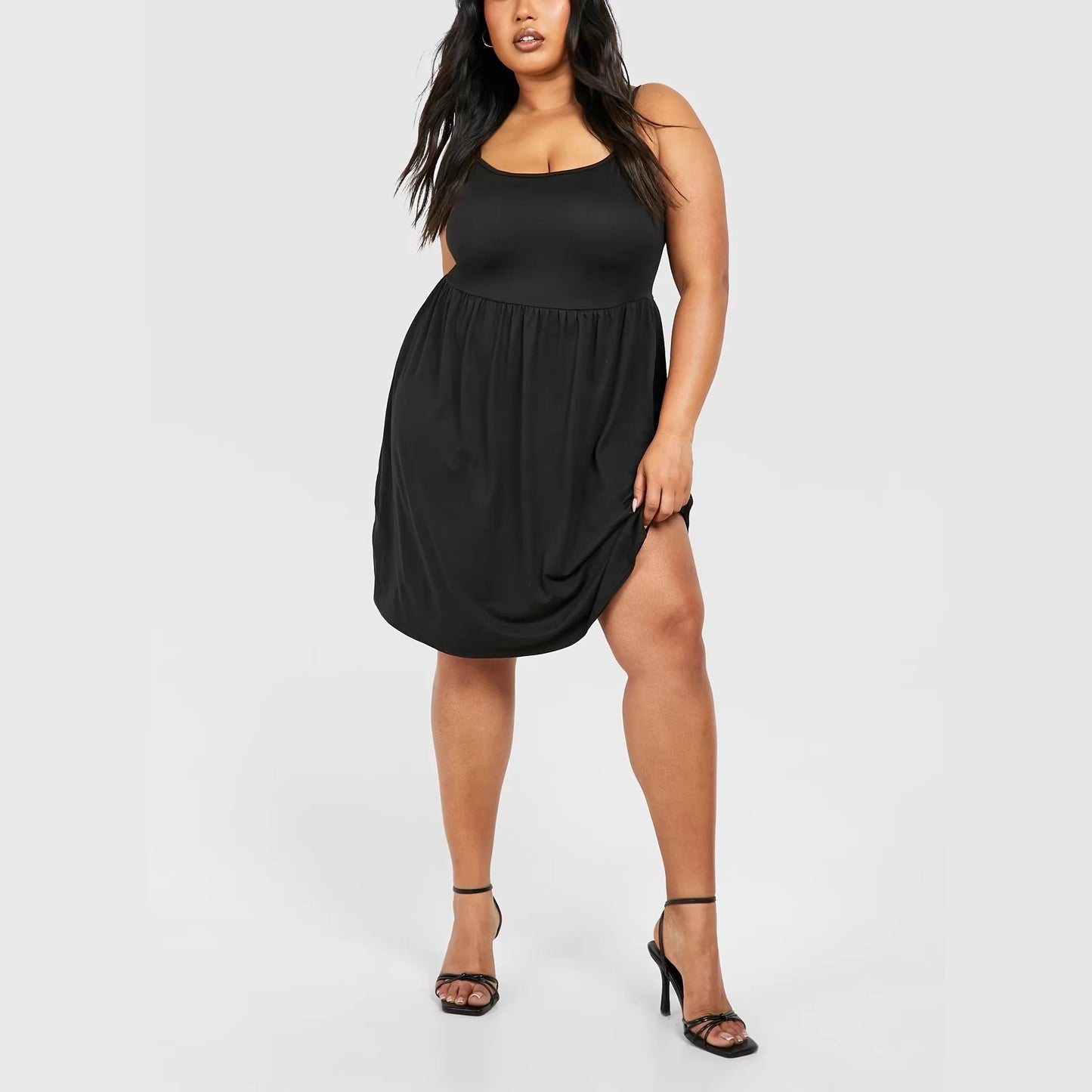 Plus Size Strapless Maxi Dress Elegant Casual Knitted Polyester Long Fairy Skirt Style No-Leg No-Sleeve Midi Length Gown