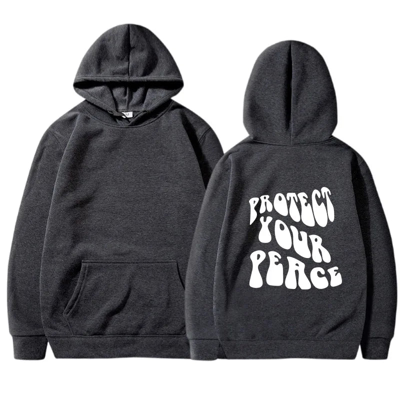 Retro American Fleece Hoodie Women's Long Sleeve Oversized Comfortable Street Style Winter Thermal Polyester Print Sweatshirt