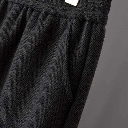 High Waist Straight Leg Pants plus Size Loose Fit Autumn Winter Korean Style Slimming Casual Trousers for Middle-Aged And Eld...