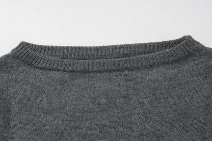 One Shoulder Beige Knitted Sweater Women's Pull Waist One-Shoulder Sweatshirt Jumper Pulls Spring Clothes 2026 Pullover Y2K New