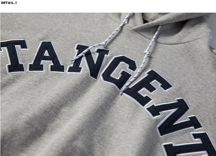 Loose Men's Oversized Hoodie Sweatshirt Autumn Trendy Cityboy Letter Print Casual Streetwear Comfortable Soft Polyester