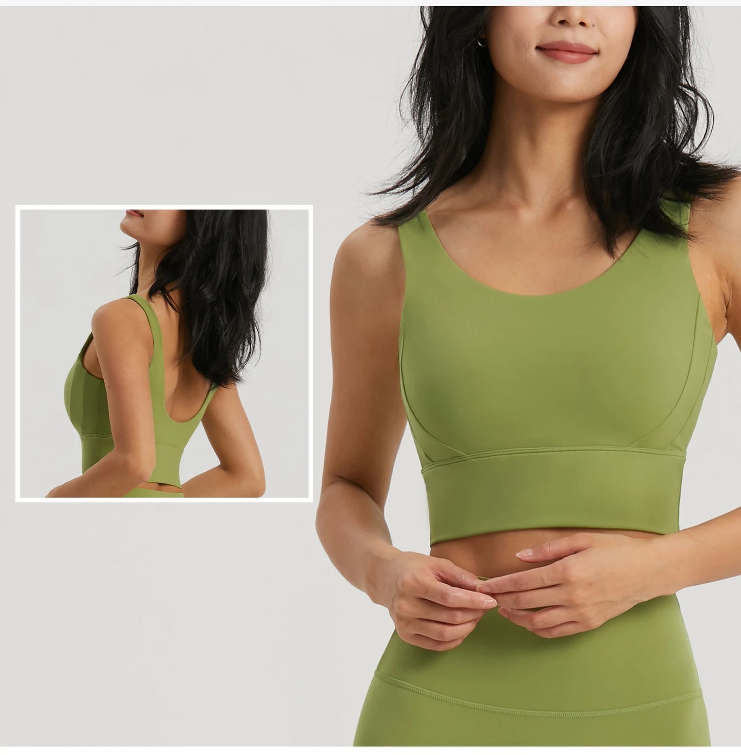 Seamless Yoga Set Women Gym Clothing Sports Bra Semi-Fixed Cups Workout Tops Anti Rolling Yoga Leggings with Pocket Tights