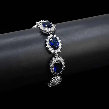 Elegant Chinese Style Bride Zirconia Jewelry Set Necklace Earrings Headpiece by Liangya Lirun Suitable for Weddings