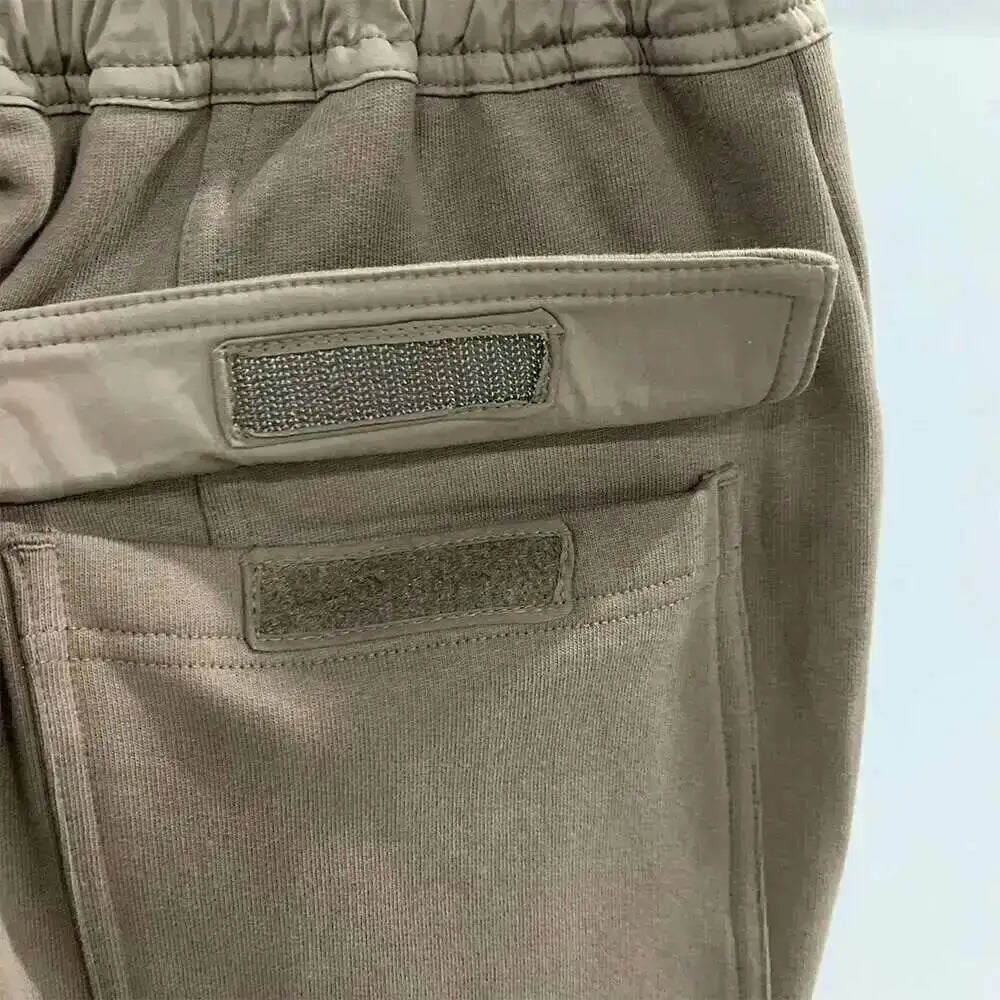 HKSH Men's Tide Classic Thicken Pure Cotton Fleece Harem Pants Suspension Sports Casual Trousers Dark Chic Grey RO Style HK1394