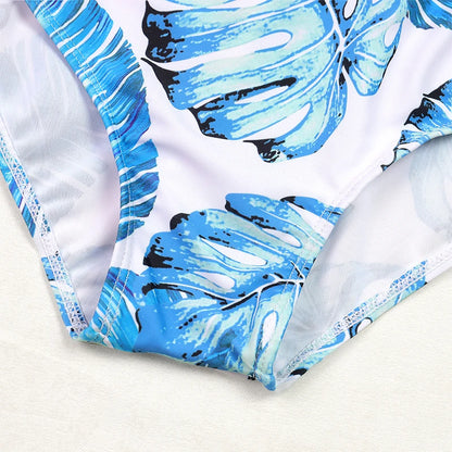 Women's Swimsuit 2024 Long Sleeve Rash Guard Bikini Surfing Suit One Piece Bodysuit Print Brasileño Push up Monokini Swimwear