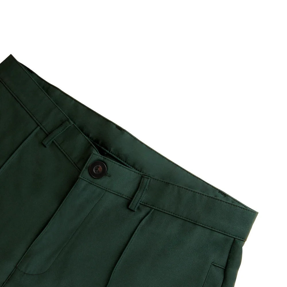 Men's Casual Pure Color Double Fold Line West Pants Spring Summer Autumn Fashion City Style Cotton Polyester Blend Leisure Tr...
