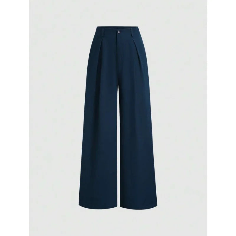 New Arrival I 53528L Wide Leg Long Pants Urban Style Commute Fashion Polyester Fabric High Quality Cut Label Removed