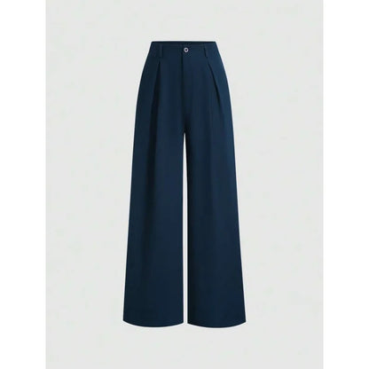 New Arrival I 53528L Wide Leg Long Pants Urban Style Commute Fashion Polyester Fabric High Quality Cut Label Removed