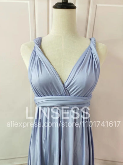 Multiway Bridesmaid Dress Infinity Outfit Floor Length Maxi Wrap Convertible Dresses Wedding Dress Multi-way Rust Dress