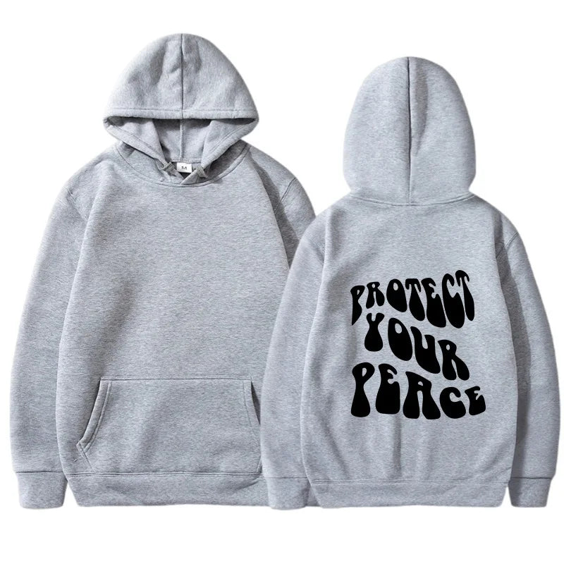 Retro American Fleece Hoodie Women's Long Sleeve Oversized Comfortable Street Style Winter Thermal Polyester Print Sweatshirt