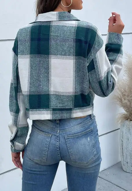 Women's Coat 2025 Autumn & Winter Female Daily Clothing Plaid New Fashion Casual Cardigan Retro Lapel Jacket Jacket for Women
