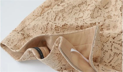 Female High Waist Wide-leg Trousers Summer Ladies Lace Straight-leg Pantalons Korean Women Casual Solid Color Nine Dvide Pants