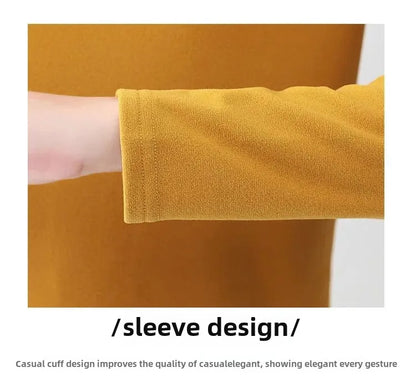 Korean Style Women's round Neck Long Sleeve Base Shirt Early Autumn New Pure Color Threaded Top Trendy T-shirt Slim Fit