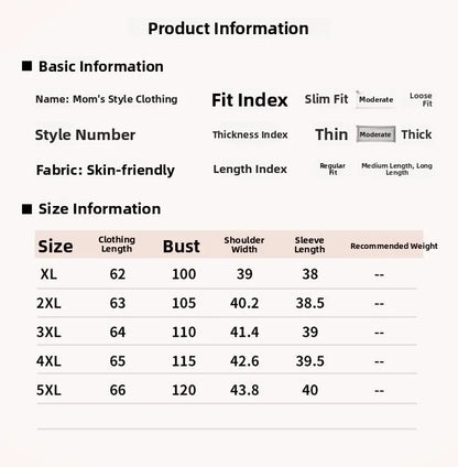 New Chinese Style Floral Print Chiffon Shirt Half Sleeve Women's Middle-Aged Spring Summer Top Mom's Fashionable Small Shirt