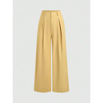 New Arrival I 53528L Wide Leg Long Pants Urban Style Commute Fashion Polyester Fabric High Quality Cut Label Removed