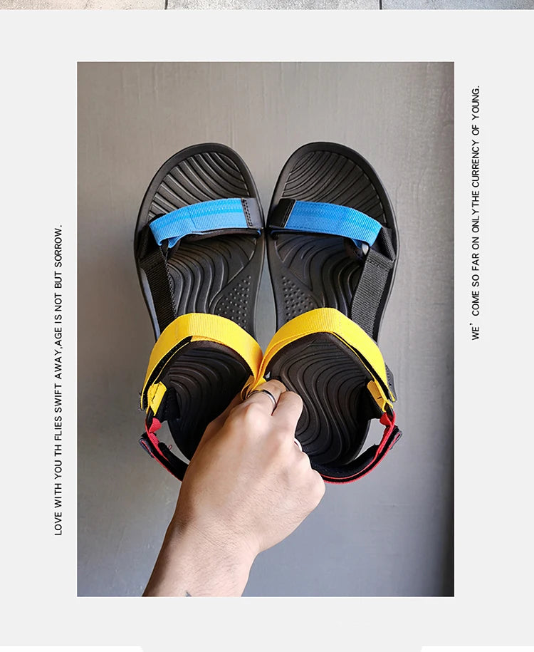 Fashion Outdoor Lightweight EVA Sole Breathable Sandy Beach New Men Sandals Garden Shoes Summer High Quality Clogs Big Size 46