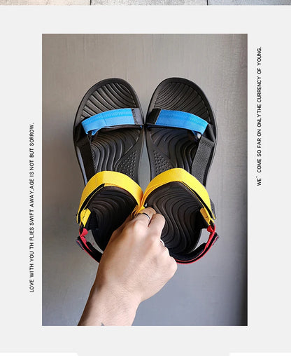 Fashion Outdoor Lightweight EVA Sole Breathable Sandy Beach New Men Sandals Garden Shoes Summer High Quality Clogs Big Size 46