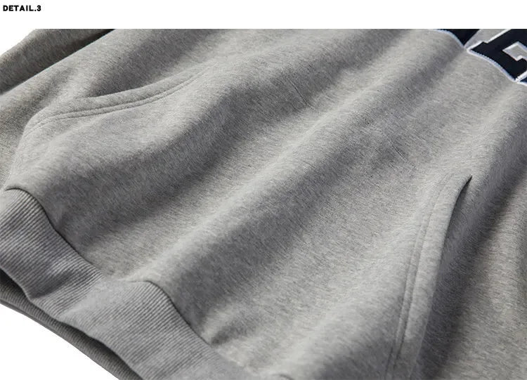 Loose Men's Oversized Hoodie Sweatshirt Autumn Trendy Cityboy Letter Print Casual Streetwear Comfortable Soft Polyester