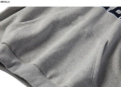 Loose Men's Oversized Hoodie Sweatshirt Autumn Trendy Cityboy Letter Print Casual Streetwear Comfortable Soft Polyester