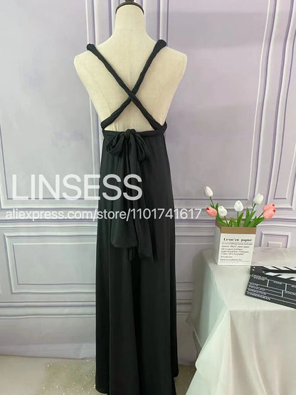 Multiway Bridesmaid Dress Infinity Outfit Floor Length Maxi Wrap Convertible Dresses Wedding Dress Multi-way Rust Dress