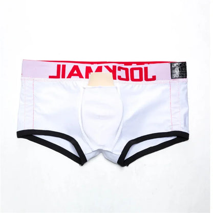 JOCKMAIL  Mens Underwear Boxers Bulge Enhancing with Push Up Cup Underwear Men Shorts Trunk Enlarge Mens Panties Underpants