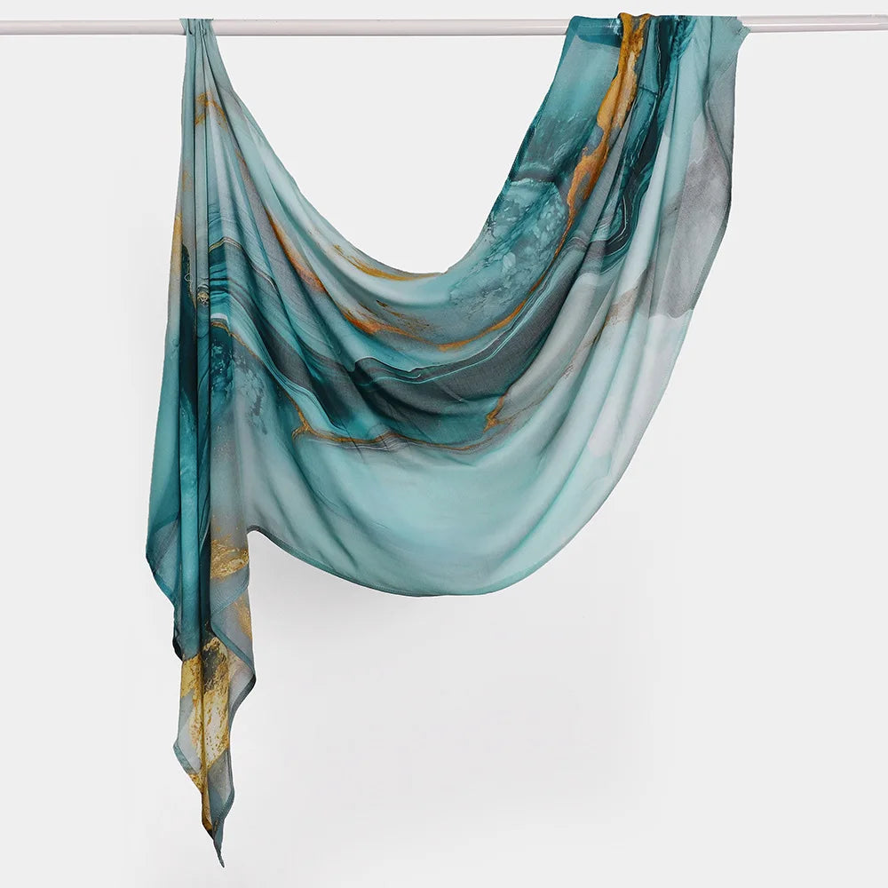 Premium Printed Hijab Headscarf Soft Breathable Hijab Muslim Women Islam Cotton Shawls and Wraps Viscose Modal Hijab