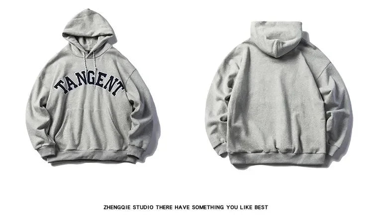 Loose Men's Oversized Hoodie Sweatshirt Autumn Trendy Cityboy Letter Print Casual Streetwear Comfortable Soft Polyester