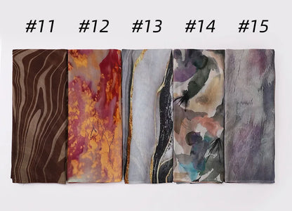 Premium Printed Hijab Headscarf Soft Breathable Hijab Muslim Women Islam Cotton Shawls and Wraps Viscose Modal Hijab