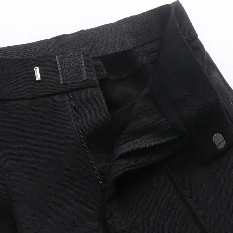 N72 Black Latin Modern Ballroom Tango Salsa Samba Trousers Practice Competition Latin Dance Pants For Men Kids Boys EJ